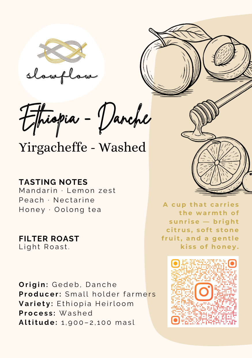 Ethiopia Yirgacheffe Danche Washed – Drip Bags (10 Pack)