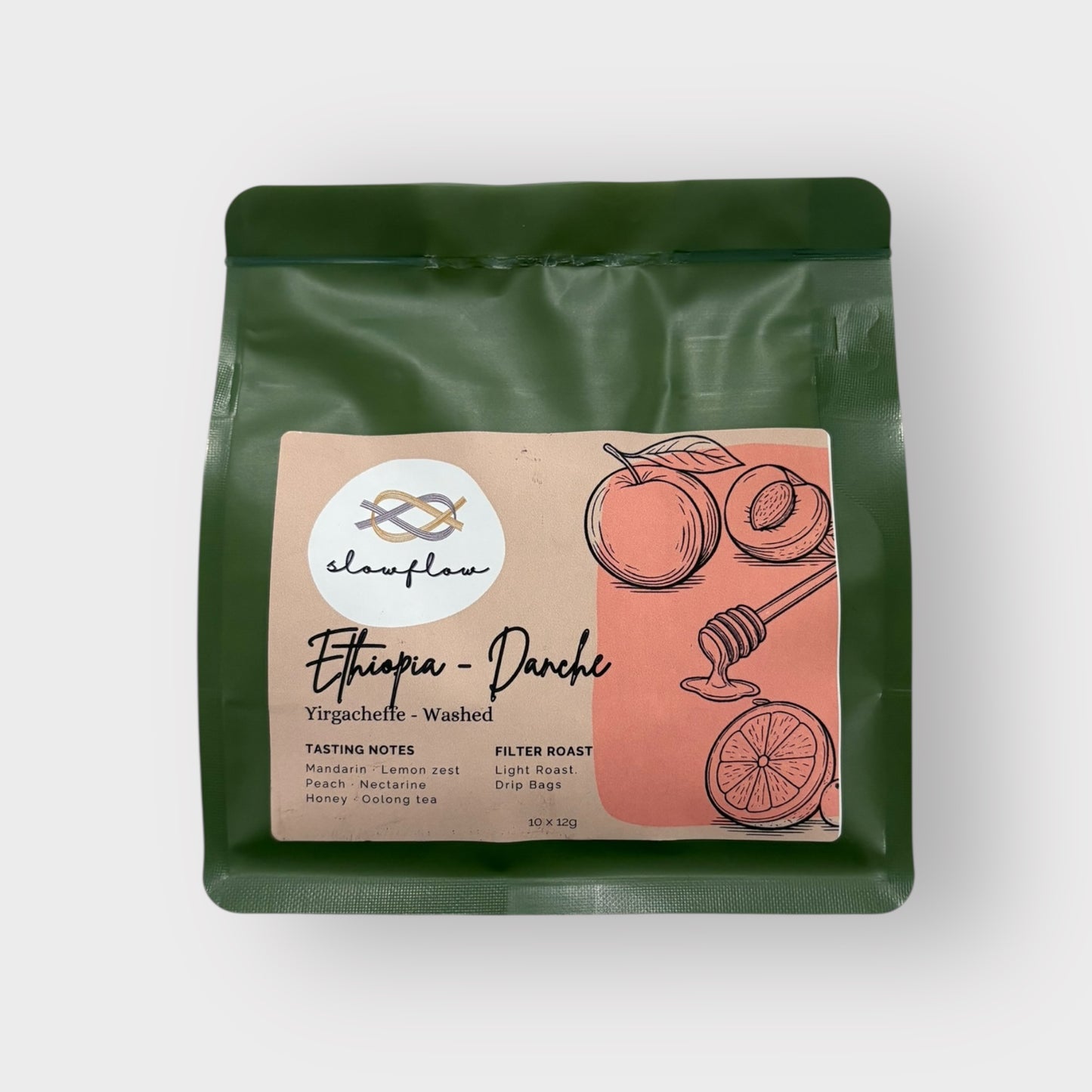 Ethiopia Yirgacheffe Danche Washed – Drip Bags (10 Pack)