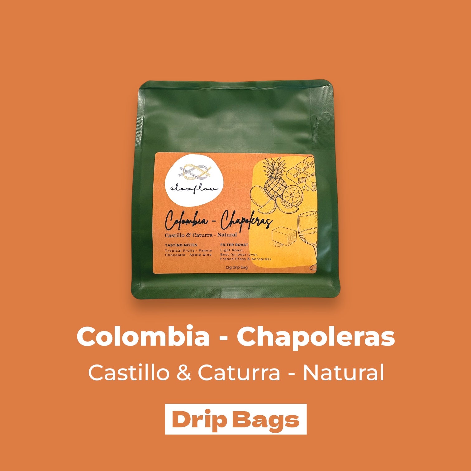 Colombia Specialty Coffee Drip Bags | Chapoleras Natural