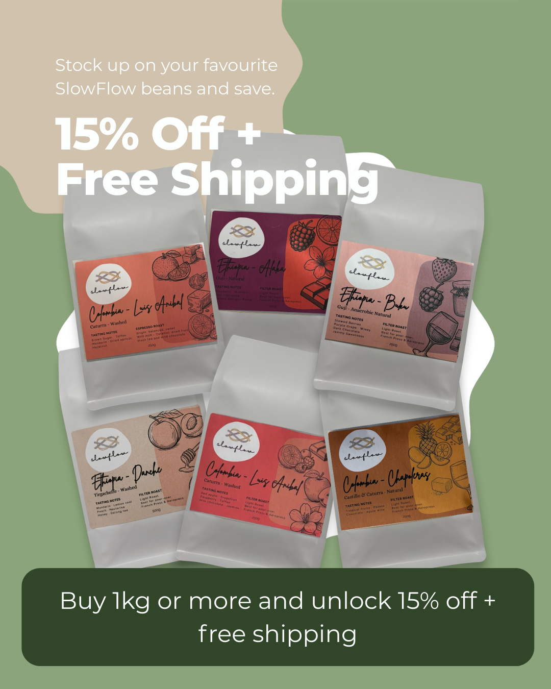 One Kilo Bundle - 15% Off and Free Shipping