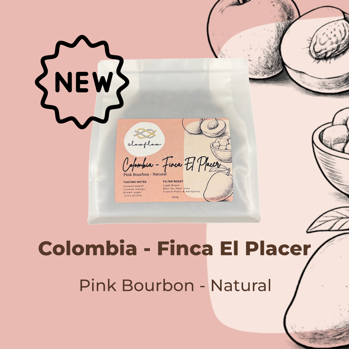 Colombia Pink Bourbon Jesus Arbey Iquira - Natural
